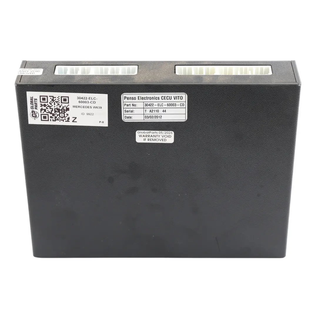 Mercedes W639 Penso Electronics CECU Vito Control Module ECU 30422-ELC-60003-CD