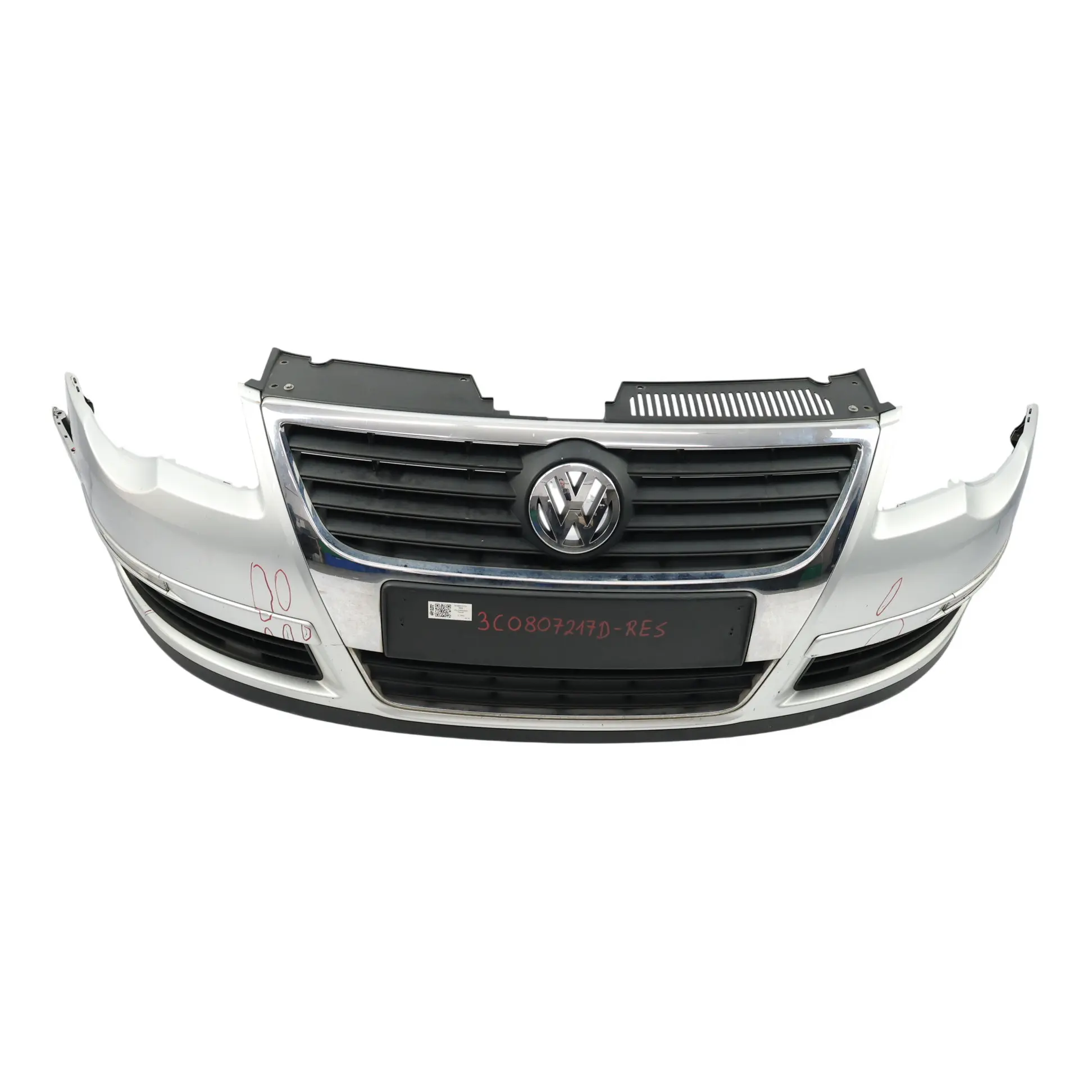 VW Passat B6 Bumper Front Trim Panel Cover Reflex Silver Metallic - A7W