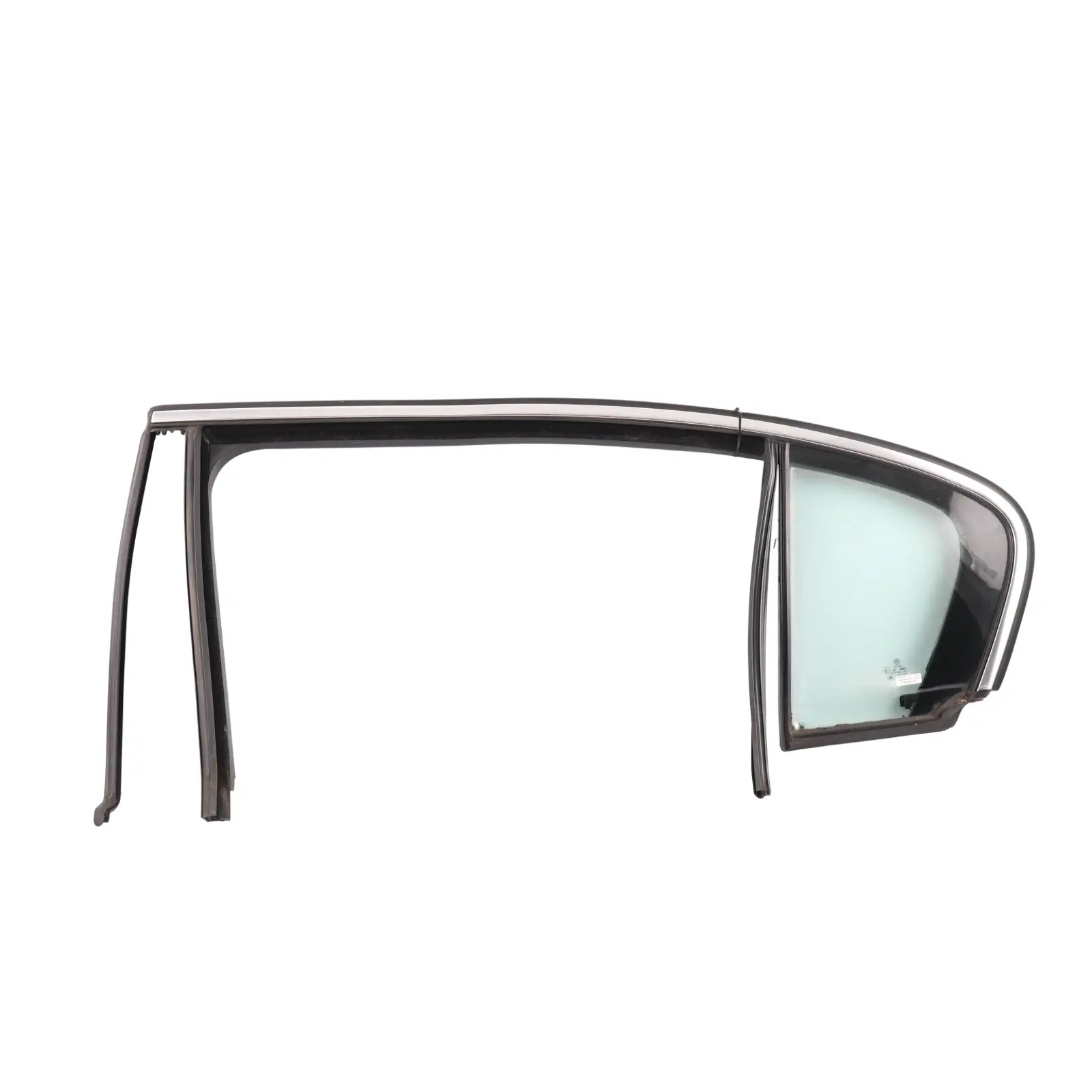 VW Passat B6 Rear Door Window Fixed Glas Guide Trim Seal Left N/S 3C5839431G
