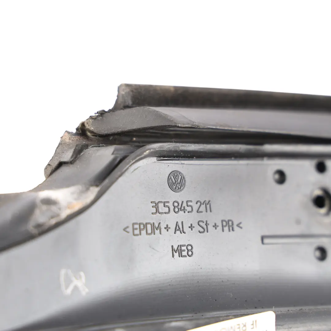 VW Passat B6 Rear Door Window Fixed Glas Guide Trim Seal Left N/S - SKU 3C5839431G - Part number 3C5839431G