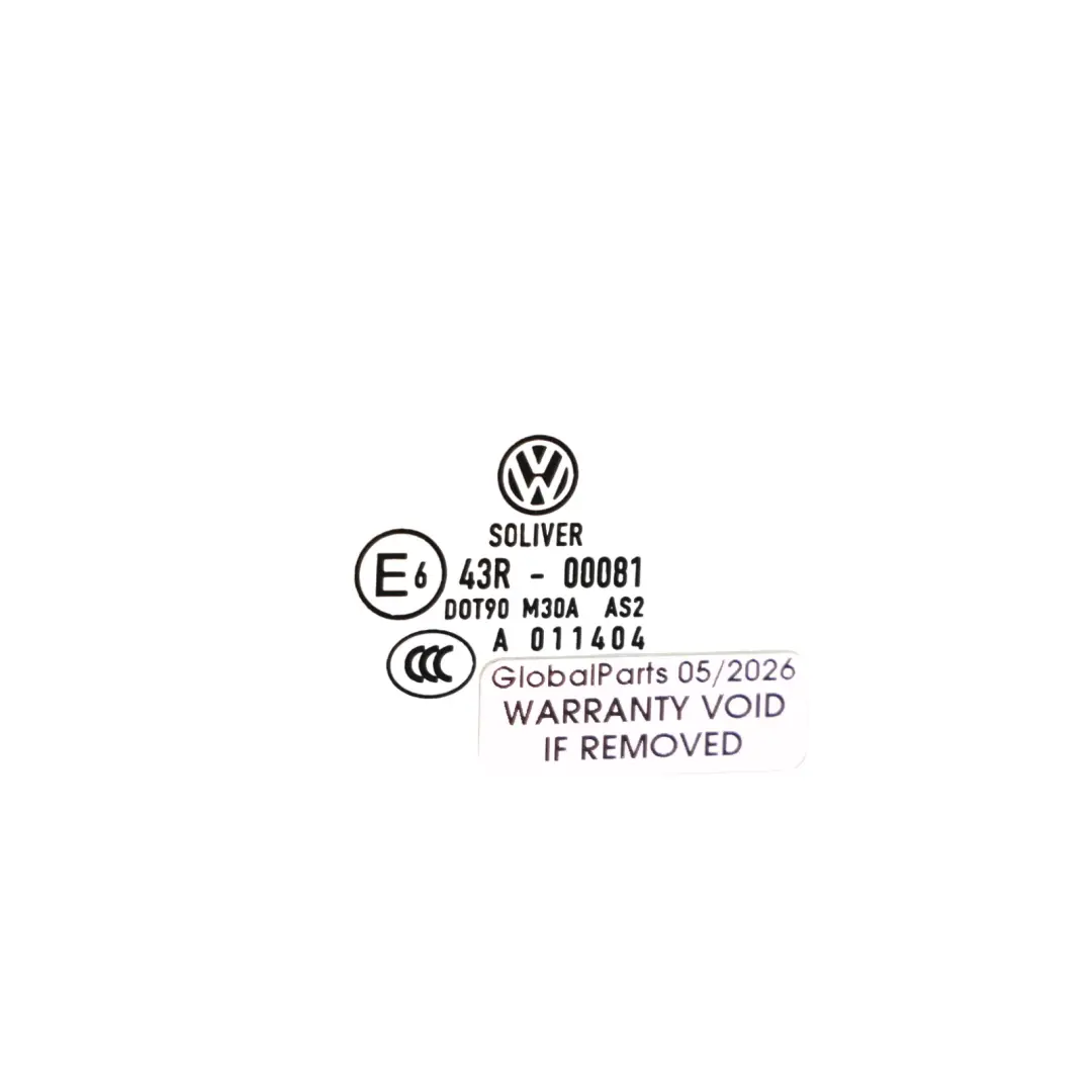 VW Passat B6 Rear Door Window Fixed Glas Guide Trim Seal Left N/S - SKU 3C5839431G - Part number 3C5839431G