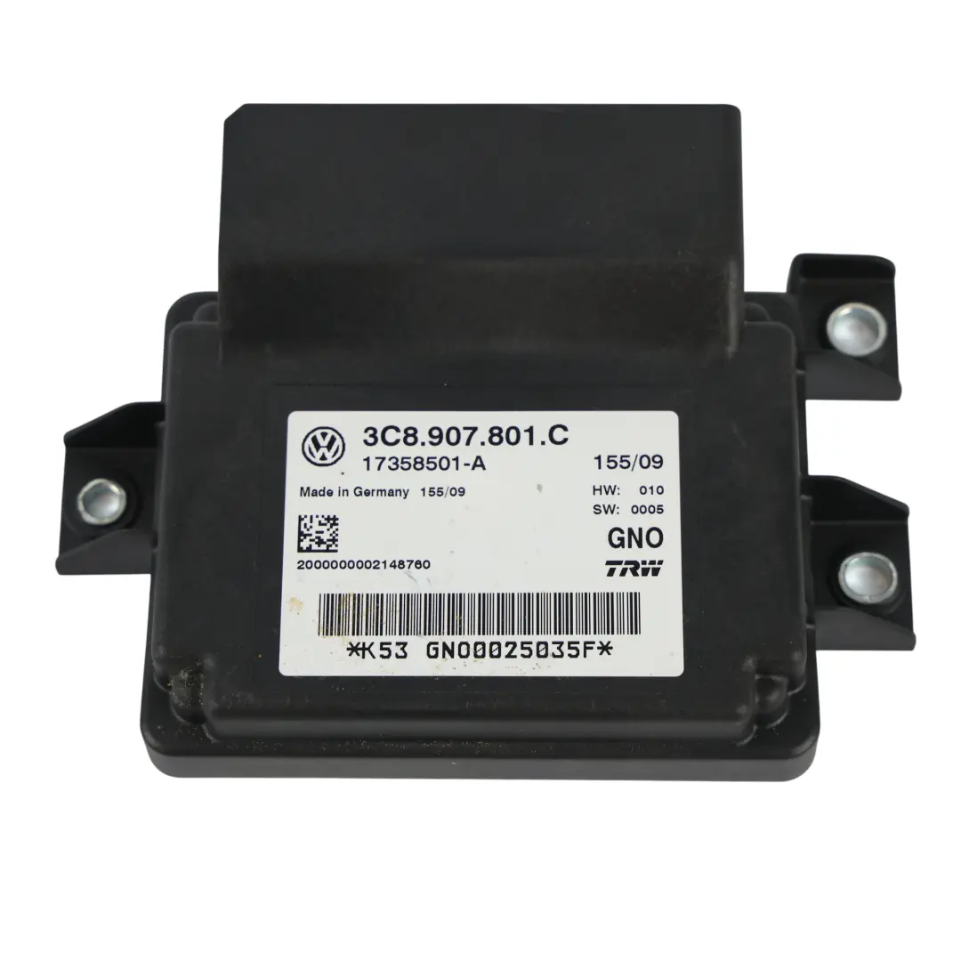 Módulo Control Freno Estacionamiento Eléctrico para Volkswagen Passat B6 con número de pieza 3C8907801C Volkswagen Passat B6 Módulo Control Freno Estacionamiento Eléctrico - SKU 3C8907801C - Número de pieza 3C8907801C