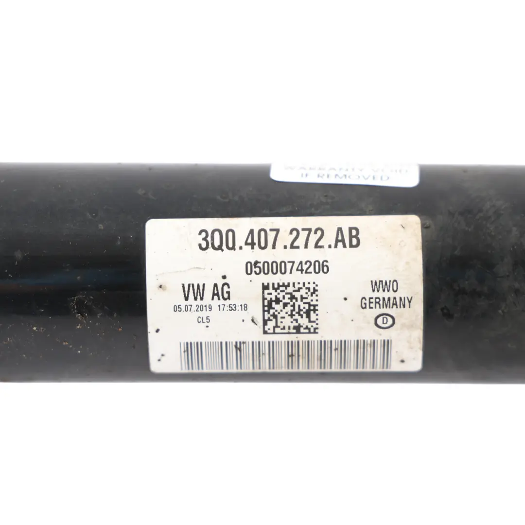 Volkswagen Caddy MK3 Arbre de Transmission Essieu Avant Droit - SKU 3Q0407272AB - Numéro de pièce 3Q0407272AB