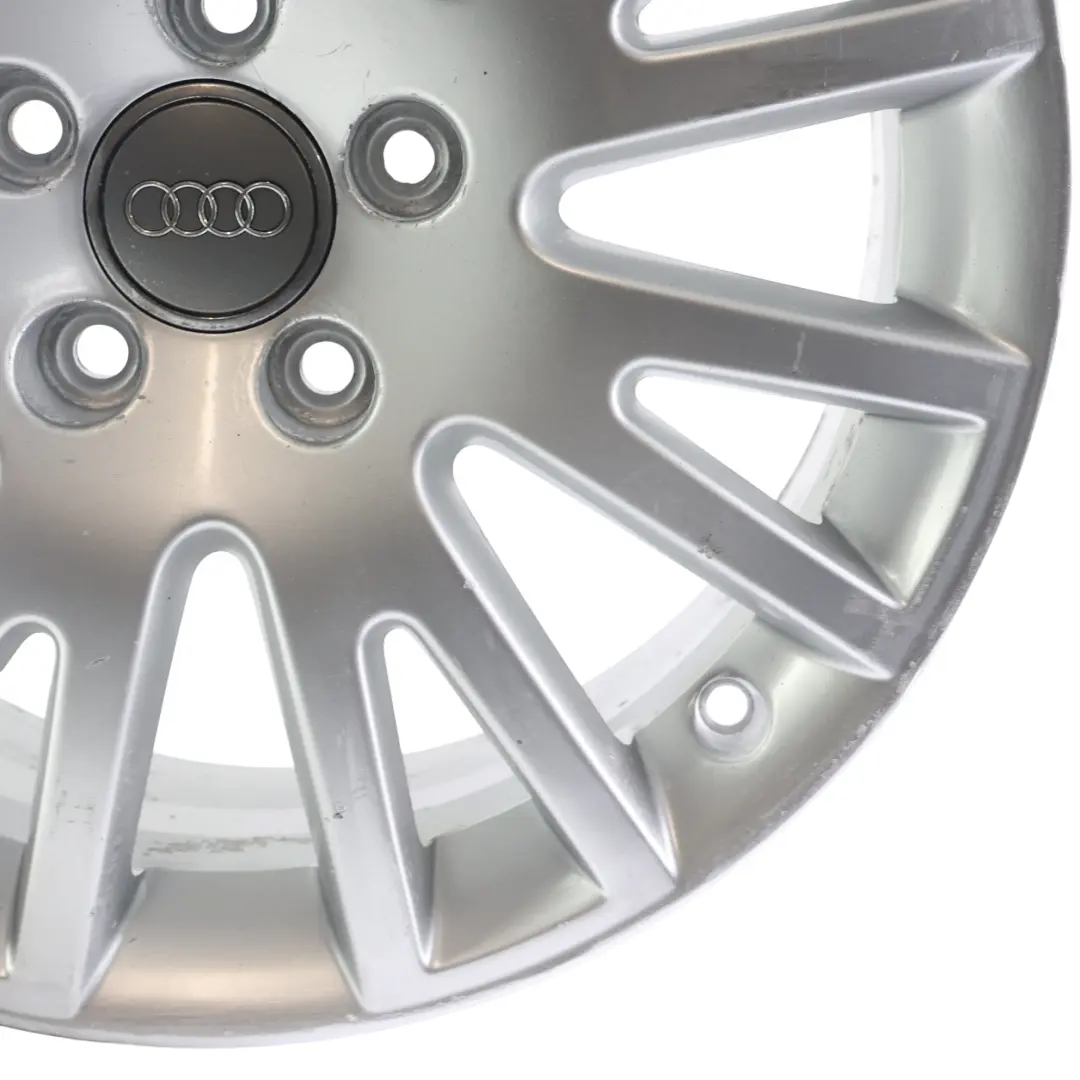 Alloy Rim 17" 7,5J ET:45 to Audi A4 B6 B7 Silver Wheel with Part number 4F0601025AK Audi A4 B6 B7 Silver Wheel Alloy Rim 17" 7,5J ET:45 - SKU 4F0601025AK-2 - Part number 4F0601025AK