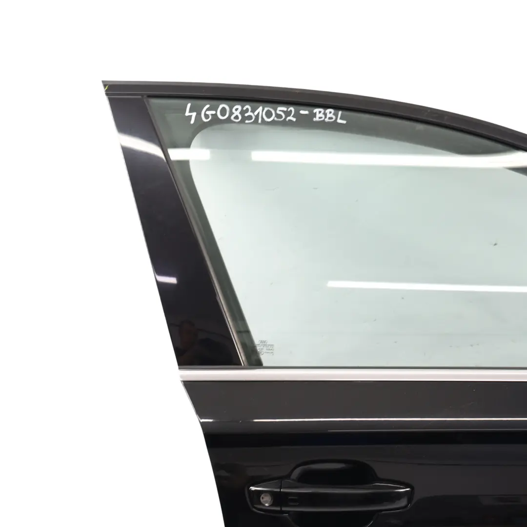 Panel Cobertura Puerta Delantera Derecha Negro Brillante Y9B para Audi A6 C7 con número de pieza 4G0831052 Audi A6 C7 Panel Cobertura Puerta Delantera Derecha Negro Brillante Y9B - SKU 4G0831052-BBL - Número de pieza 4G0831052
