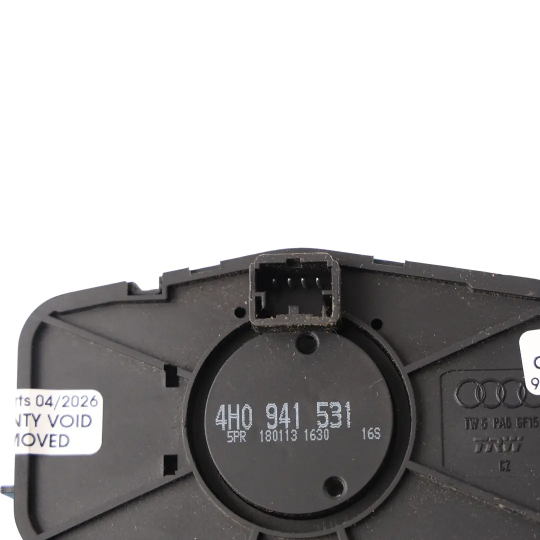 Headlight Fog Light Control Switch to A8 S8 Quattro 4H with Part number 4H0941531 A8 S8 Quattro 4H Headlight Fog Light Control Switch - SKU 4H0941531 - Part number 4H0941531