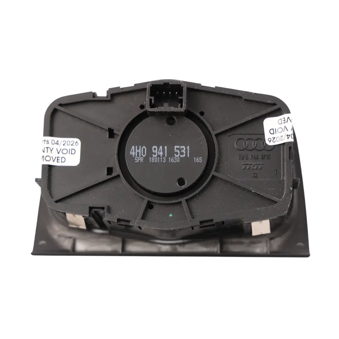 A8 S8 Quattro 4H Headlight Fog Light Control Switch - SKU 4H0941531 - Part number 4H0941531