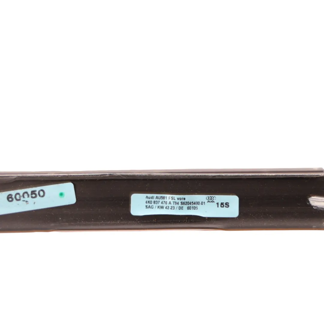 Audi A6 C8 Front Window Seal Cover Trim Outer Right O/S - SKU 4K0837476A - Part number 4K0837476A