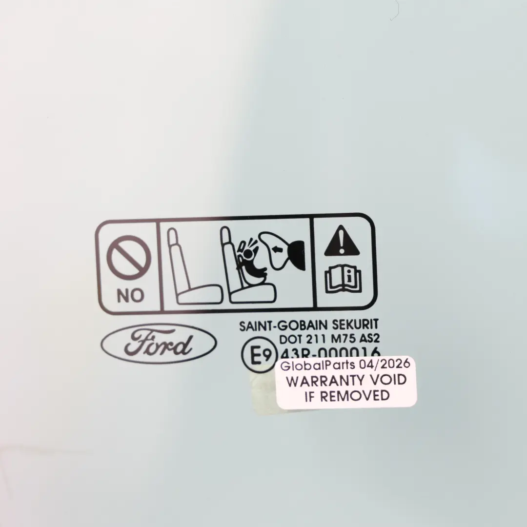 Ford Focus MK2 Vitre Fenêtre Porte Avant Droit AS2 Vert - SKU 4M51-B21410-AE - Numéro de pièce 4M51-B21410-AE