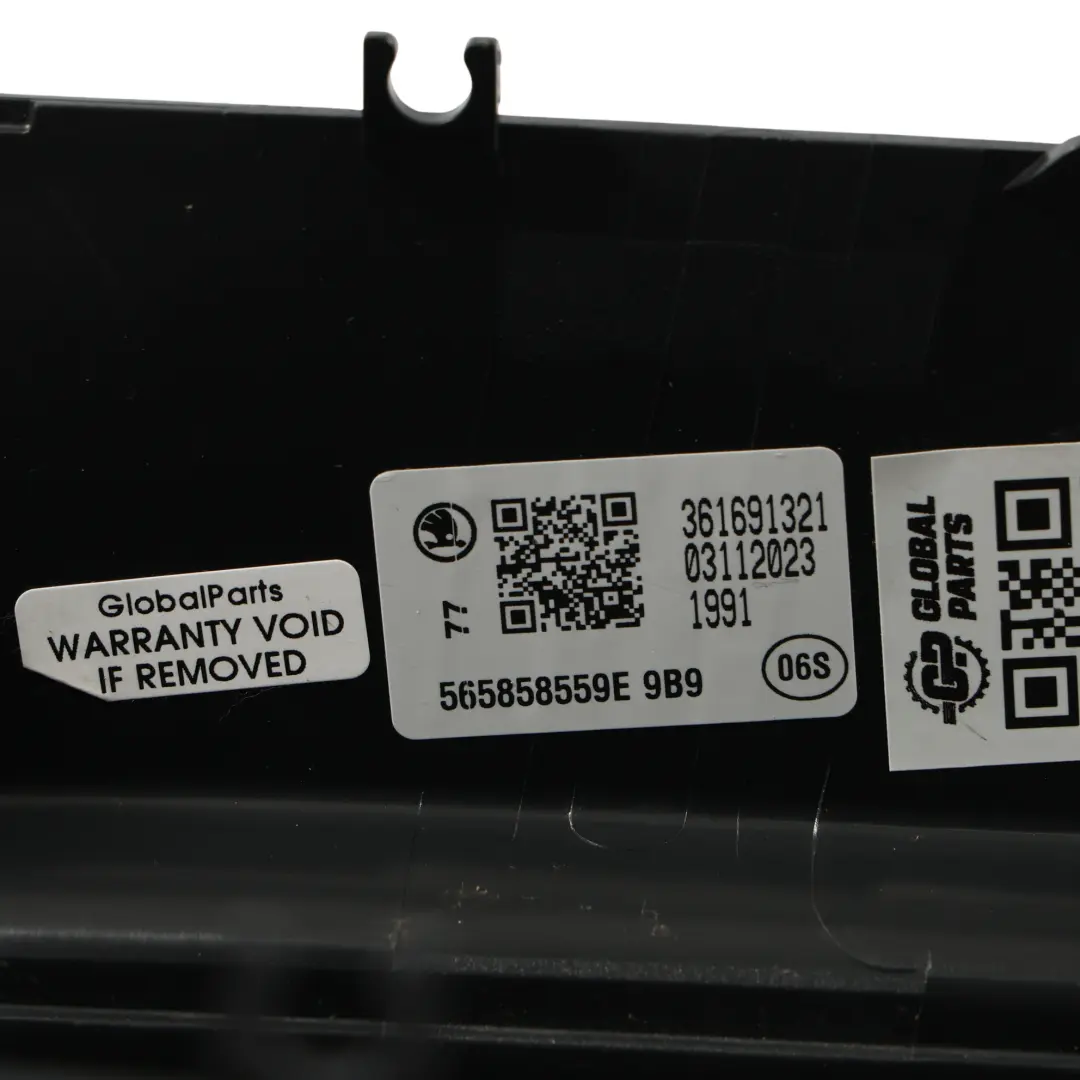 Lenksäule Verkleidung Unten Abdeckung für Skoda Karoq mit Teilenummer 565858559E Skoda Karoq Lenksäule Verkleidung Unten Abdeckung - SKU 565858559E - Teilenummer 565858559E