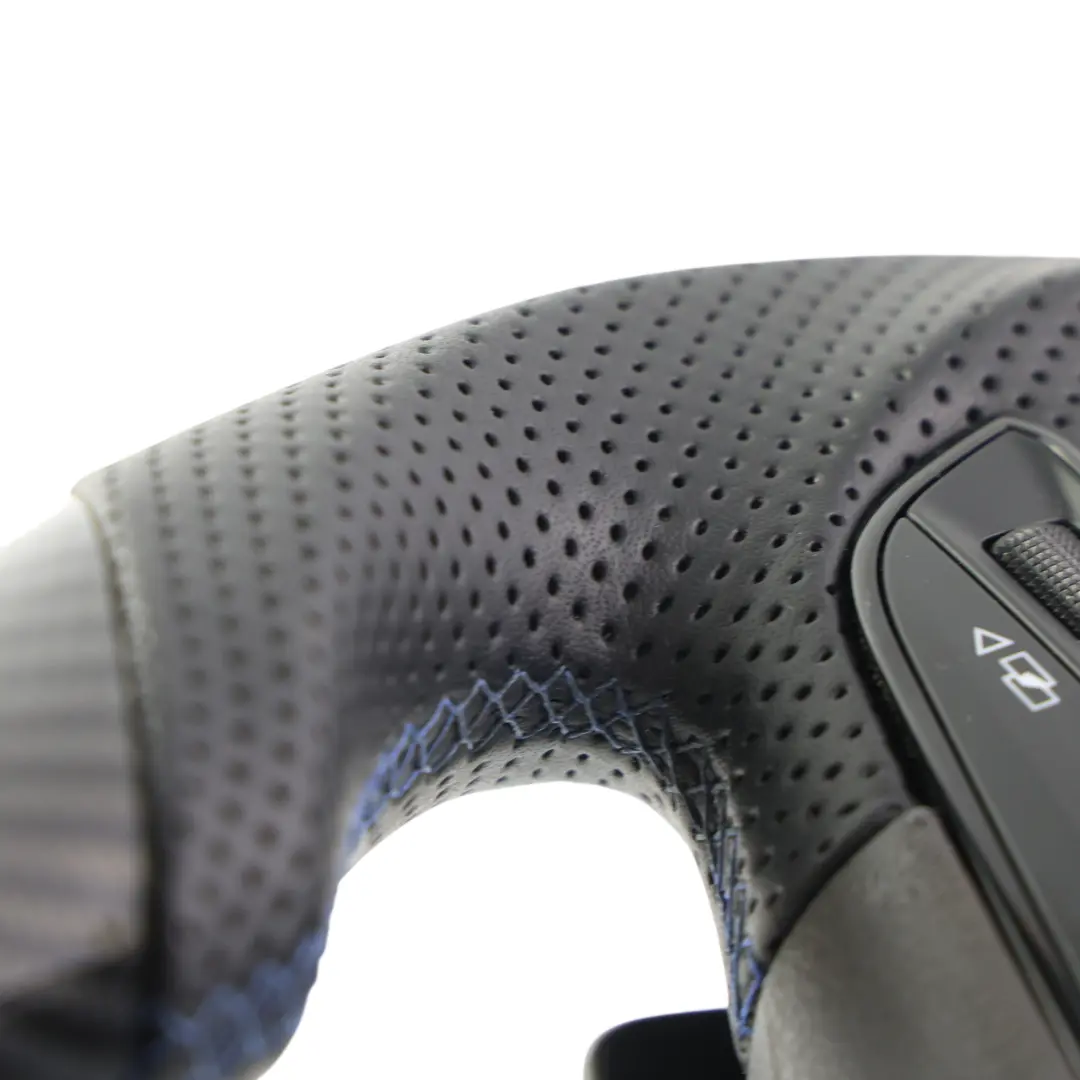 5F Ateca Steering Wheel Black Leather Carbon Flat Bottom to Seat Leon with Part number 575419091K Seat Leon 5F Ateca Steering Wheel Black Leather Carbon Flat Bottom - SKU 575419091K-2 - Part number 575419091K
