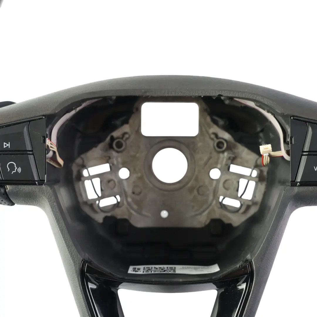 Seat Leon 5F Ateca Volante Negro Cuero Carbono Fondo Plano - SKU 575419091K-2 - Número de pieza 575419091K
