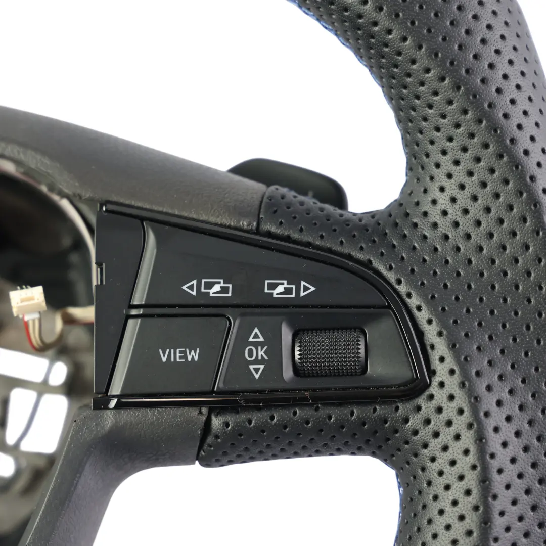 5F Ateca Steering Wheel Black Leather Carbon Flat Bottom to Seat Leon with Part number 575419091K Seat Leon 5F Ateca Steering Wheel Black Leather Carbon Flat Bottom - SKU 575419091K-2 - Part number 575419091K