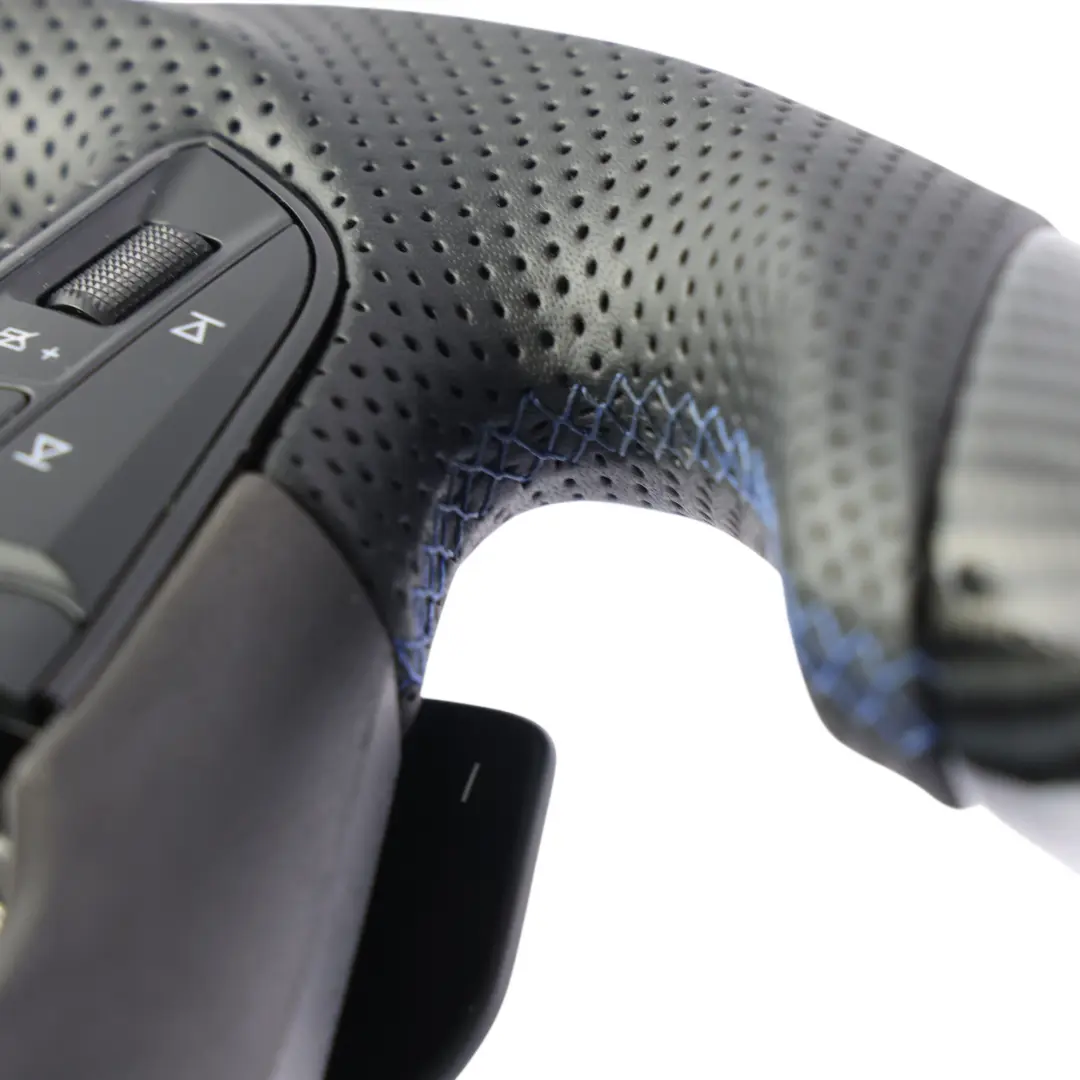 5F Ateca Lenkrad Schwarz Leder Carbon Flacher Boden für Seat Leon mit Teilenummer 575419091K Seat Leon 5F Ateca Lenkrad Schwarz Leder Carbon Flacher Boden - SKU 575419091K-2 - Teilenummer 575419091K