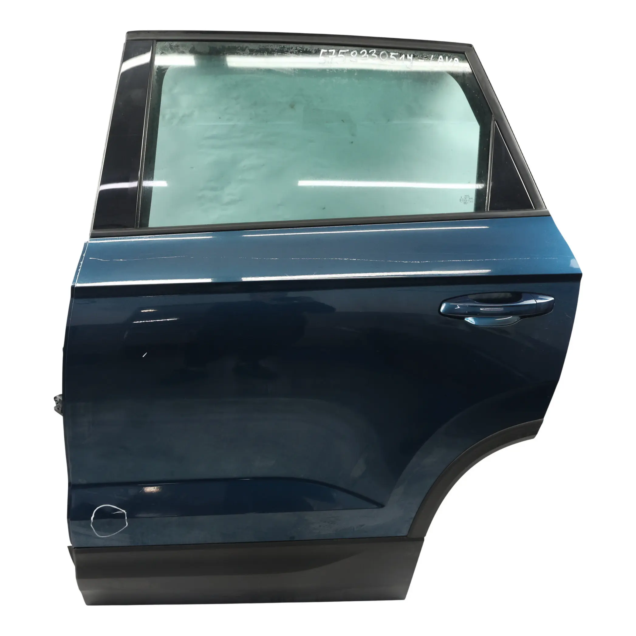 Skoda Karoq Door Rear Left N/S Covering Panel Lava Blue Metallic - W5Q