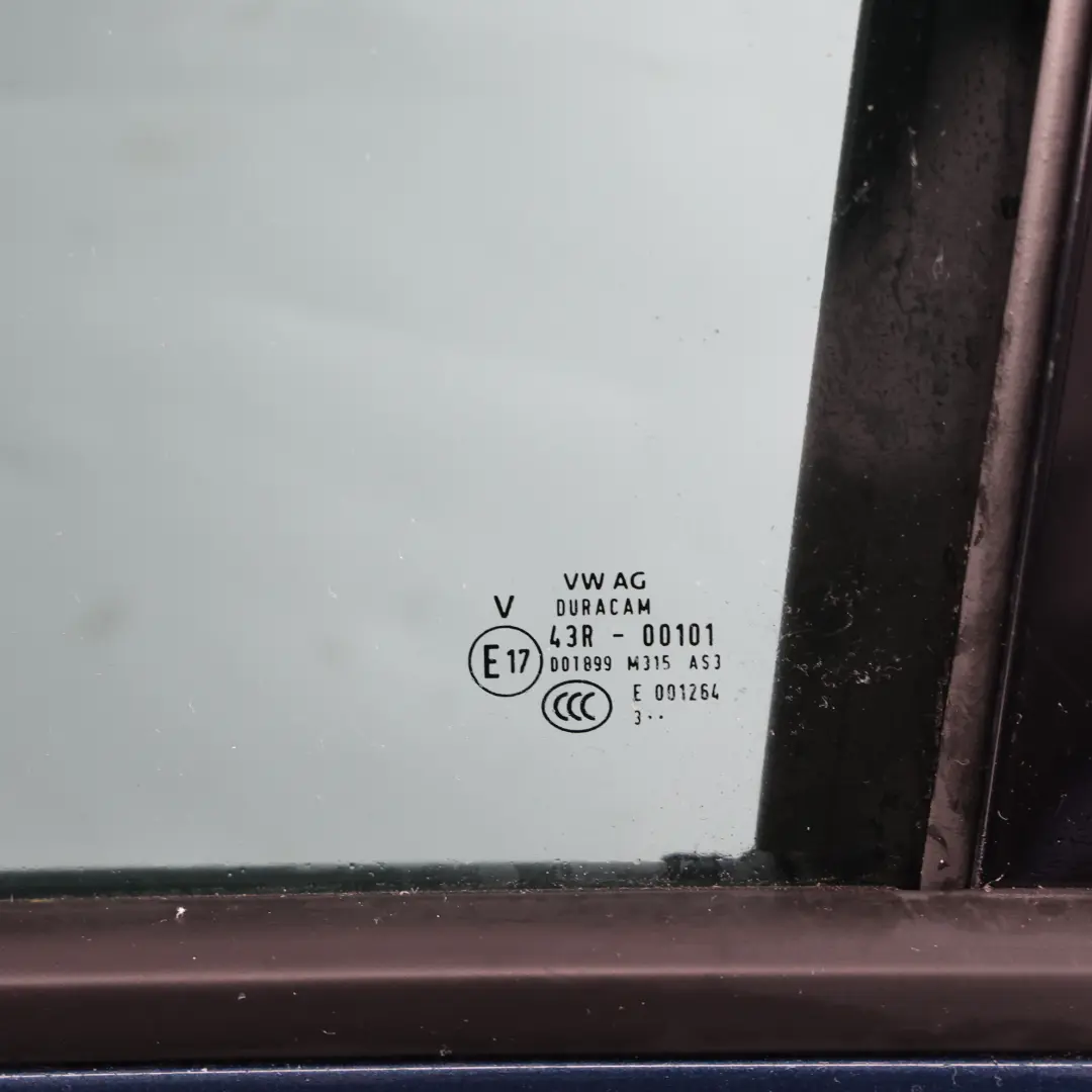 Skoda Karoq Door Rear Left N/S Covering Panel Lava Blue Metallic - W5Q - SKU 575833051J-LAVA - Part number 575833051J