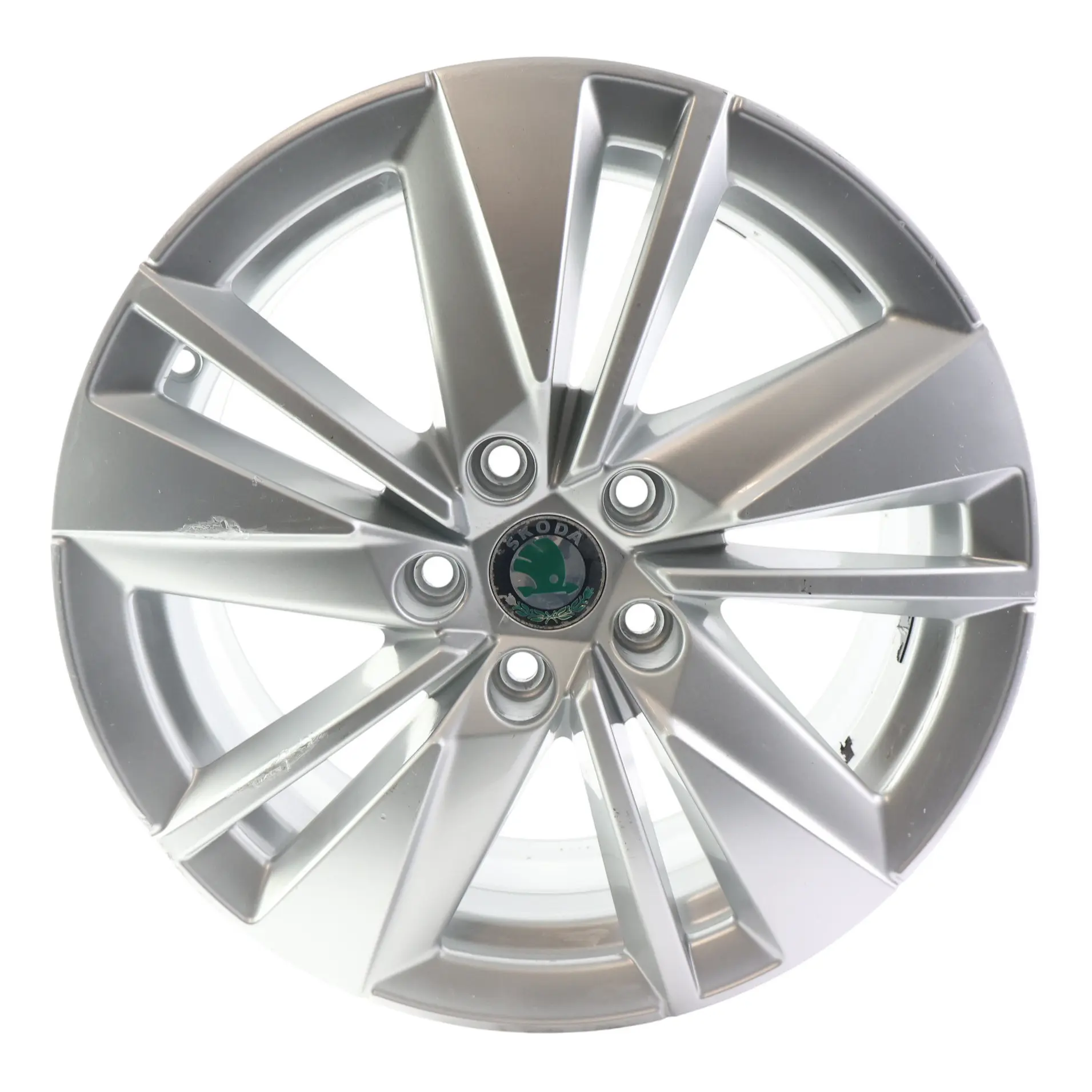 Skoda Karoq Alu Felge Silber 17" 7J ET:45 57A601025AA Scutus Speiche