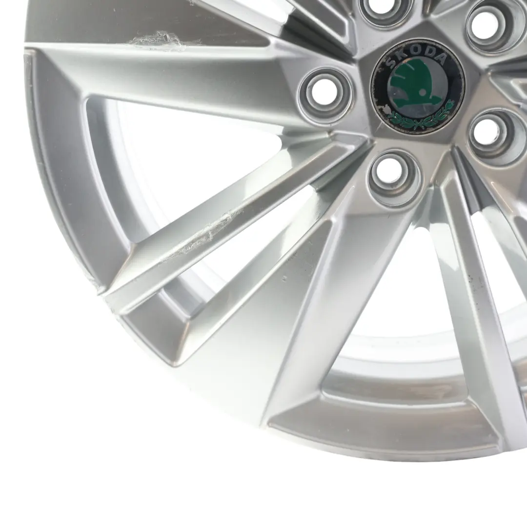 Skoda Karoq Alu Felge Silber 17" 7J ET:45 Scutus Speiche - SKU 57A601025AA-2 - Teilenummer 57A601025AA