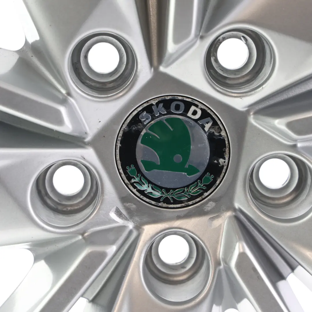 Skoda Karoq Alloy Wheel Rim Silver 17" 7J ET:45 Scutus Spoke - SKU 57A601025AA-3 - Part number 57A601025AA