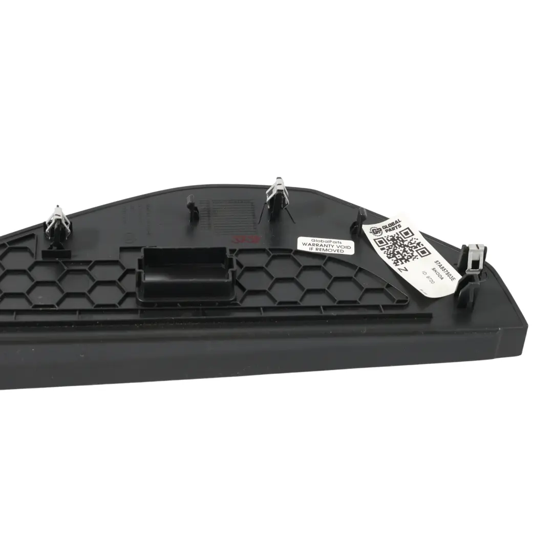 Dashboard End Trim Cover Satin Black Left N/S to Skoda Karoq with Part number 57A857503E Skoda Karoq Dashboard End Trim Cover Satin Black Left N/S - SKU 57A857503E - Part number 57A857503E