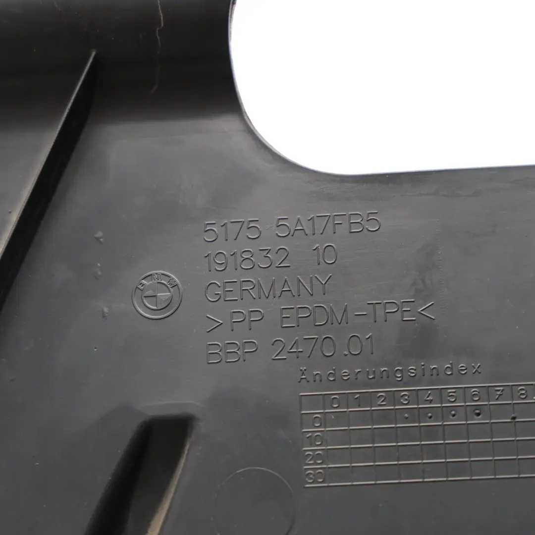 Underbody Tray Cover Panel Shield HPEV Panelling Left N/S to BMW X1 U11 with Part number 5A17FB5 BMW X1 U11 Underbody Tray Cover Panel Shield HPEV Panelling Left N/S - SKU 5A17FB5 - Part number 5A17FB5