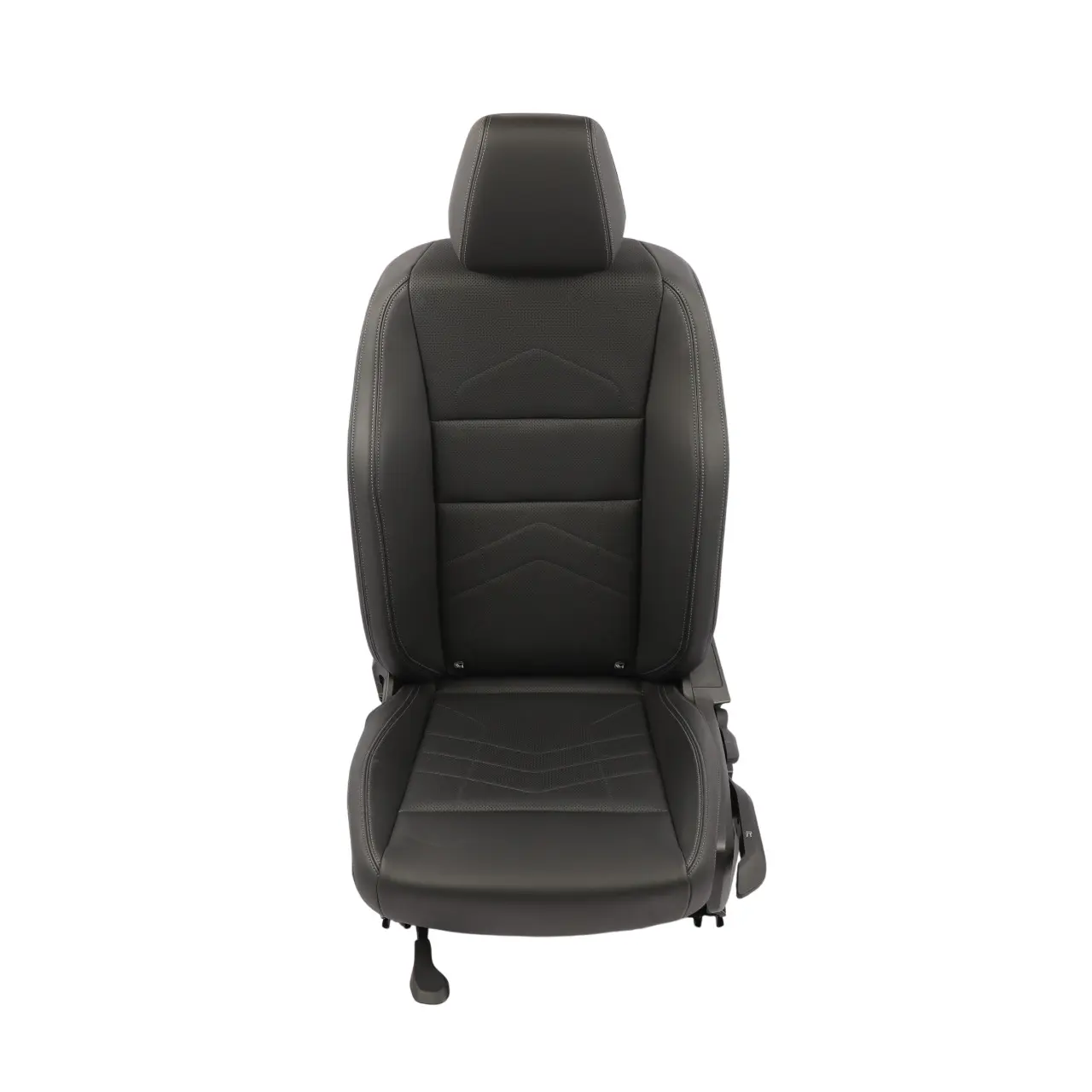 BMW X1 U11 Front Seat Heated Left N/S Imitation Leather Veganza Black Perforated