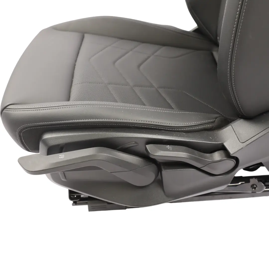 BMW X1 U11 Front Seat Heated Left N/S Imitation Leather Veganza Black Perforated - SKU 5A59CF7-1 - Part number 5A59CF7