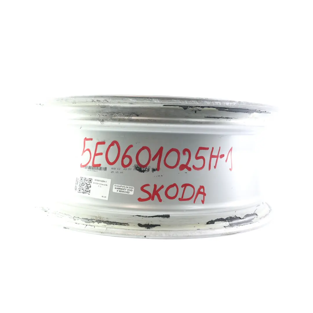 Skoda Octavia Mk3 5E Silver Alloy Wheel Rim 6,5J 16" ET:46 Star Spoke - SKU 5E0601025H-1 - Part number 5E0601025H