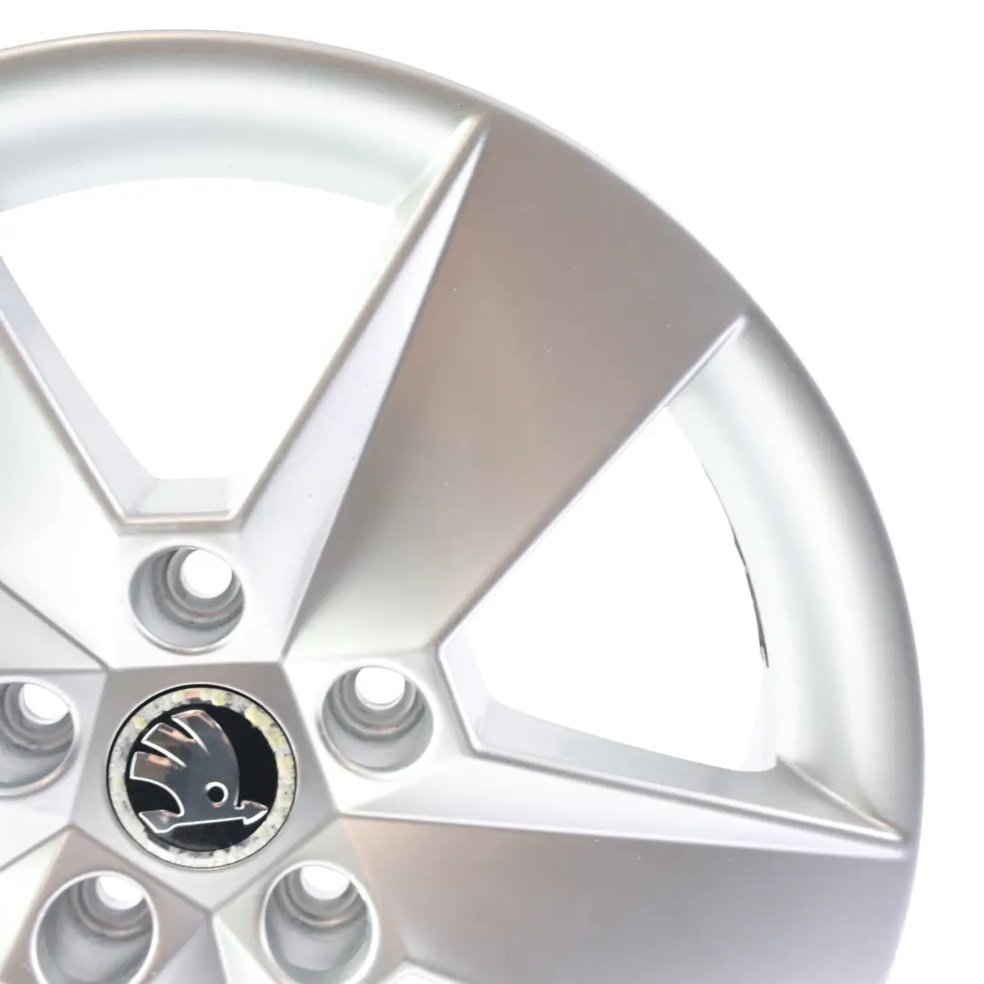  Llanta aleación Skoda Octavia Mk3 5E Silver 6,5J 16" ET:46 Star Spoke - SKU 5E0601025H-2 - Número de pieza 5E0601025H