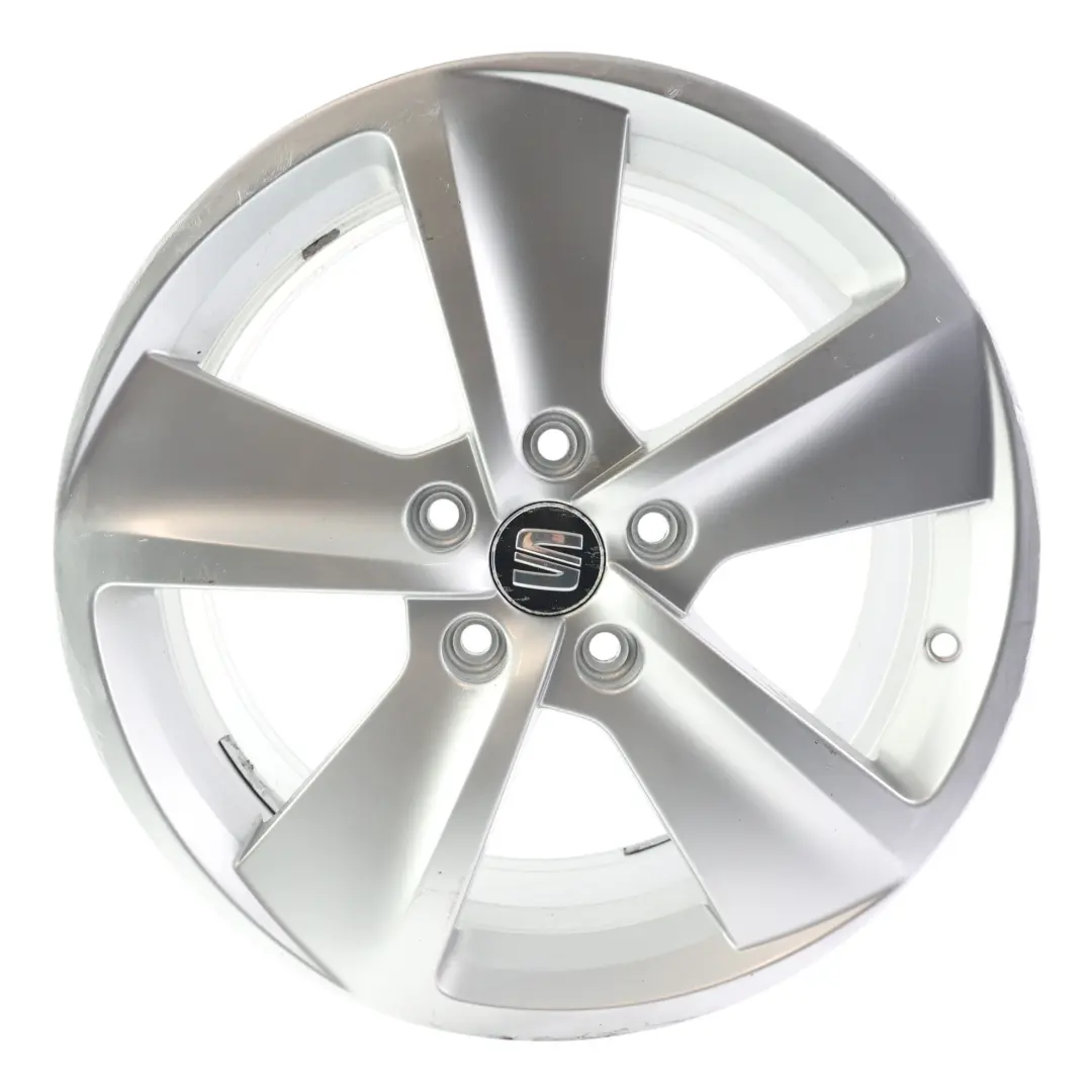 Seat Leon MK3 5F Cerchione Lega Argento 17" 7.5J ET:51 Star Spoke - SKU 5F0601025B-4 - Numero di parte 5F0601025B