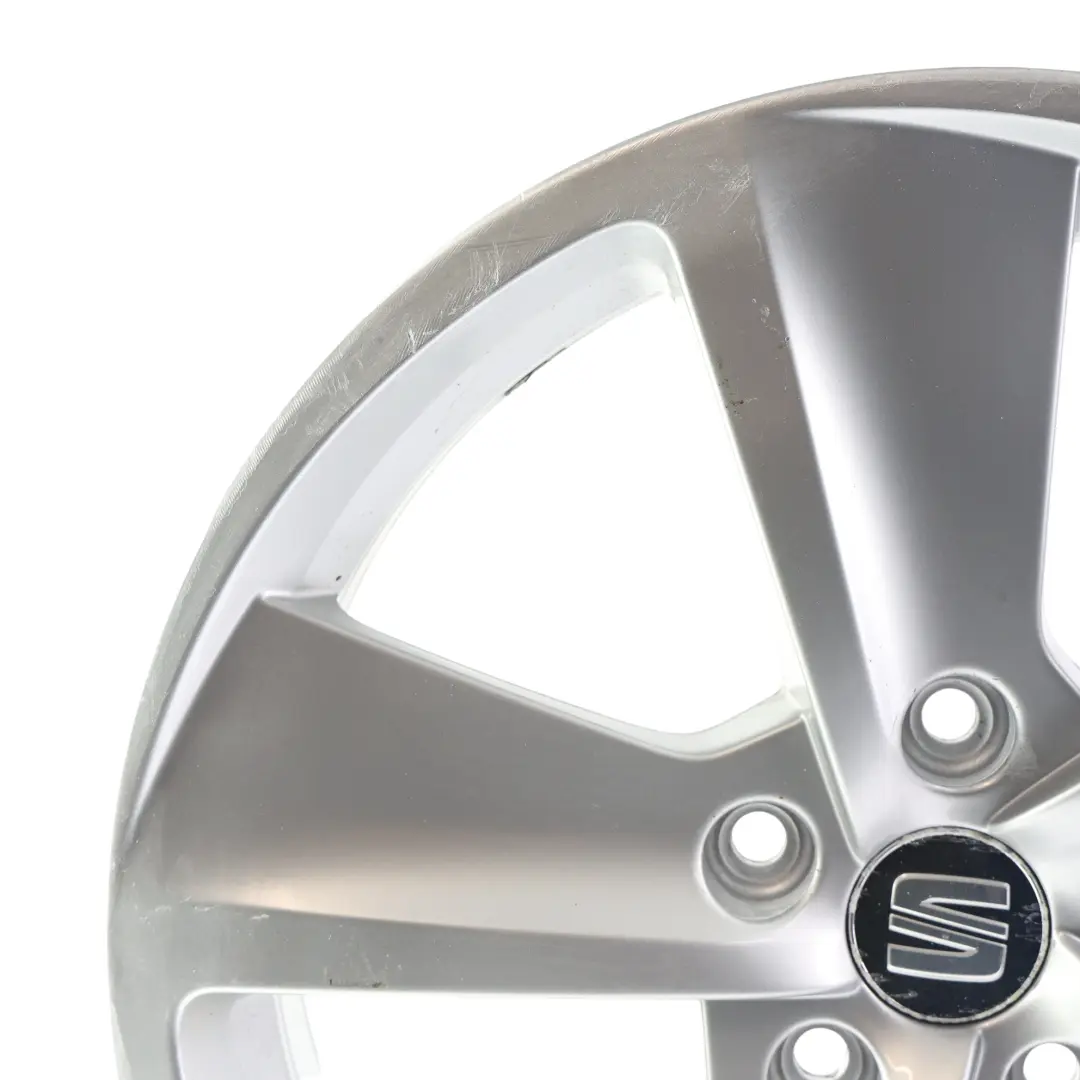 Seat Leon Mk3 5F Felga Aluminiowa Srebrna 17" 7.5J ET:51 - SKU 5F0601025B-4 - Numer Części 5F0601025B