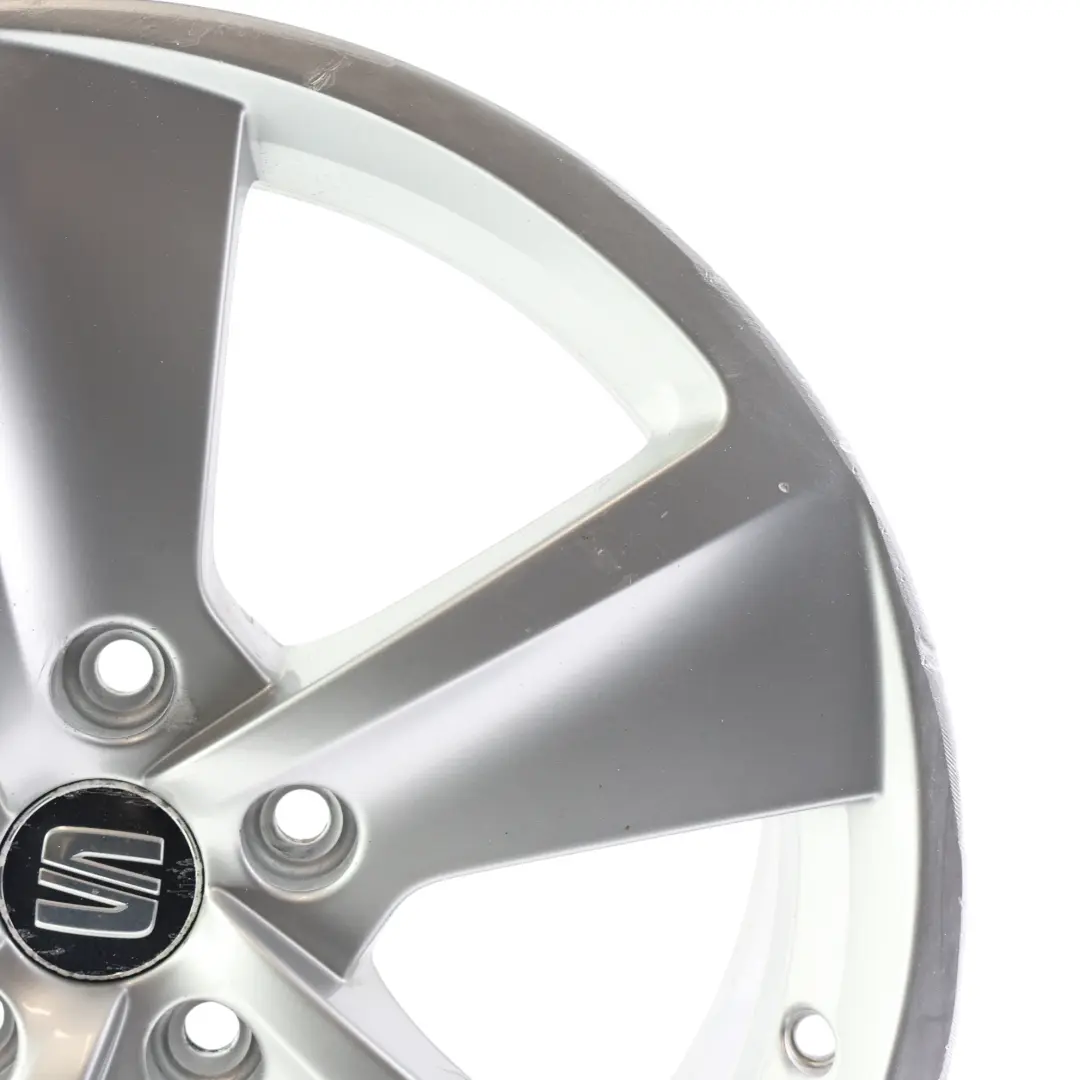 Seat Leon MK3 5F Cerchione Lega Argento 17" 7.5J ET:51 Star Spoke - SKU 5F0601025B-4 - Numero di parte 5F0601025B