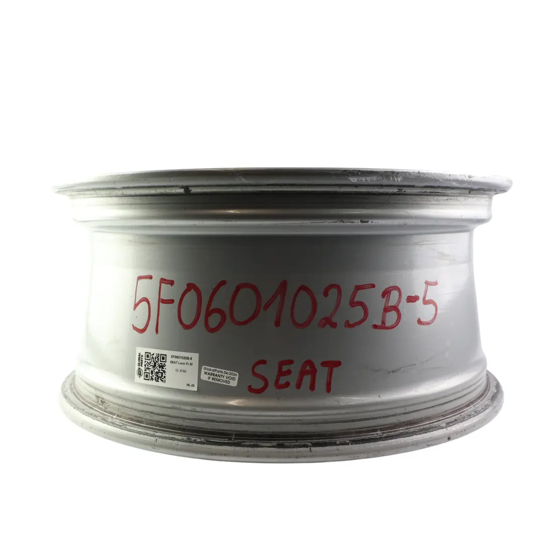 Seat Leon Mk3 5F Wheel Rim Alloy Silver 17" 7.5J ET:51 Star Spoke - SKU 5F0601025B-5 - Part number 5F0601025B