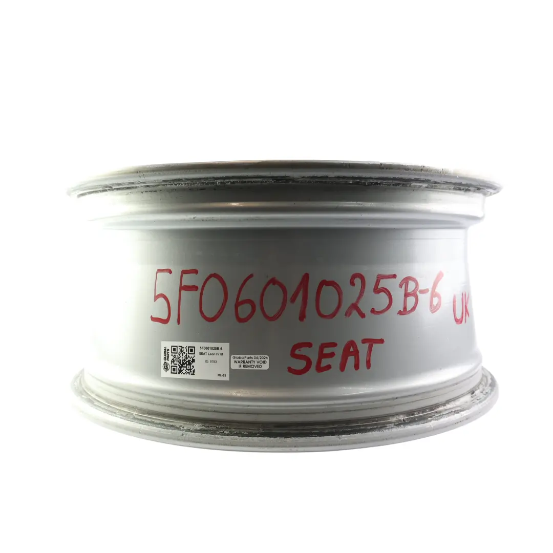 Seat Leon Mk3 5F Wheel Rim Alloy Silver 17" 7.5J ET:51 Star Spoke - SKU 5F0601025B-6 - Part number 5F0601025B