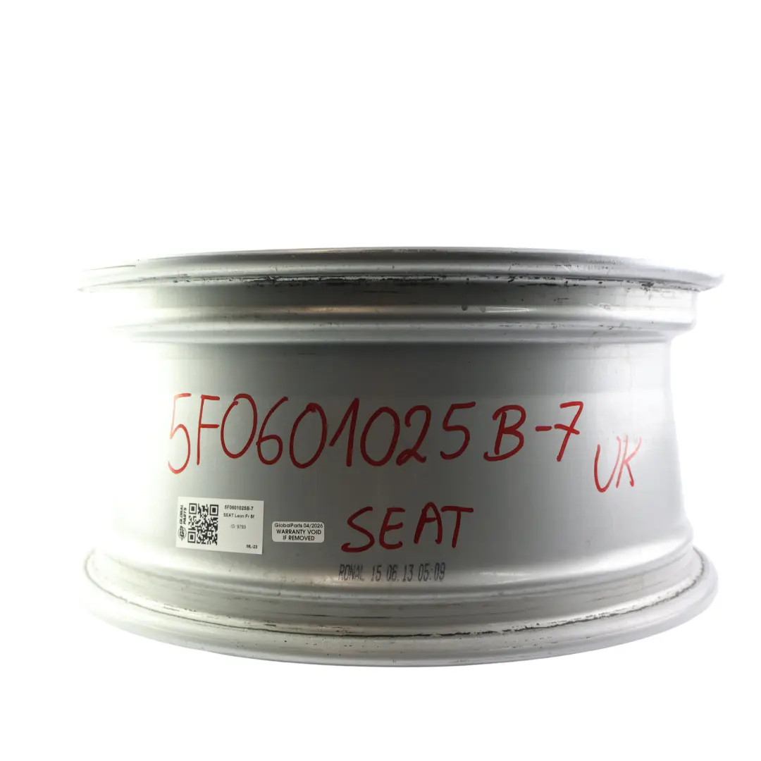 Seat Leon Mk3 5F Wheel Rim Alloy Silver 17" 7.5J ET:51 Star Spoke - SKU 5F0601025B-7 - Part number 5F0601025B