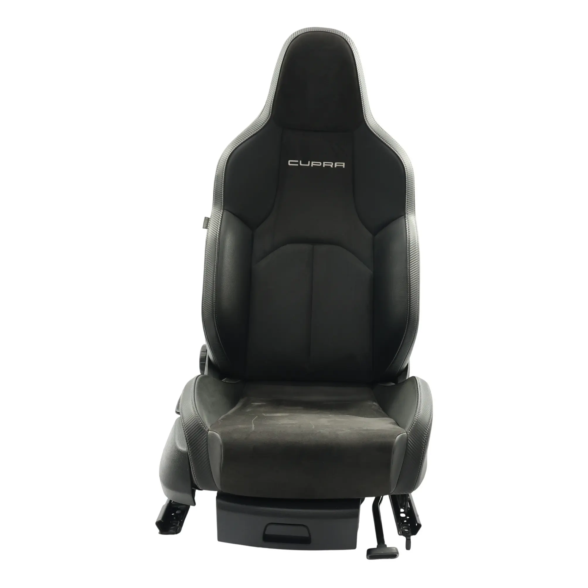 Seat Leon 5F Cupra Siège Avant Chauffant Droit Alcantara Cuir Noir Carbone
