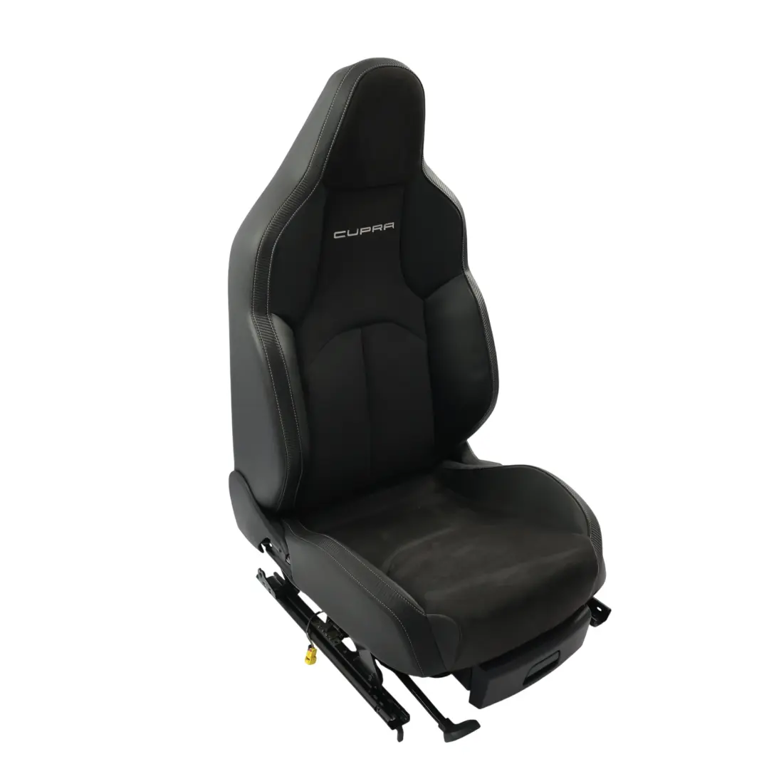 Seat Leon 5F Cupra Fotel Podgrzewany Lewy Alcantara Skóra Czarny Karbon - SKU 5F3881805EG-1 - Numer Części 5F3881805EG