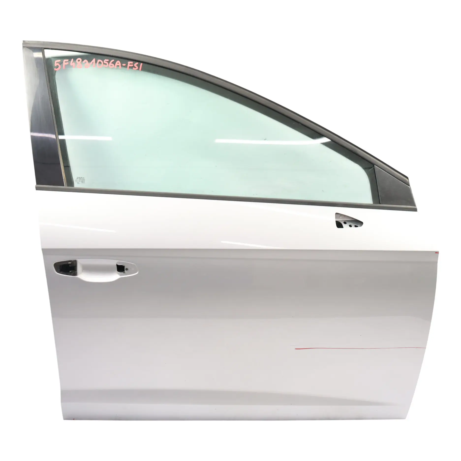 Seat Leon Mk3 Door Front Right O/S Covering Panel Foil Silver Metallic - Z7G