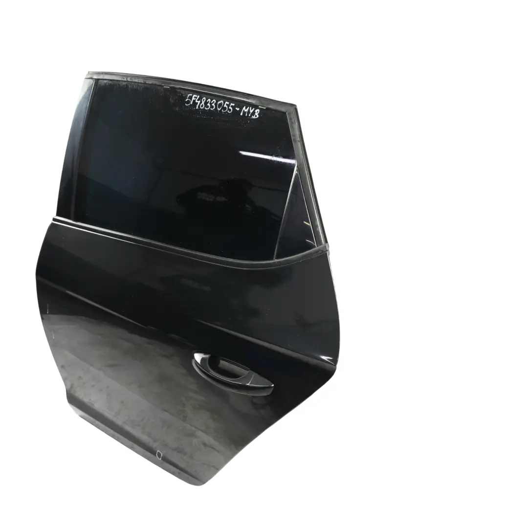 Seat Leon Mk3 Door Rear Left N/S Mythical Black Metallic - Y9T - SKU 5F4833055-MYB - Part number 5F4833055