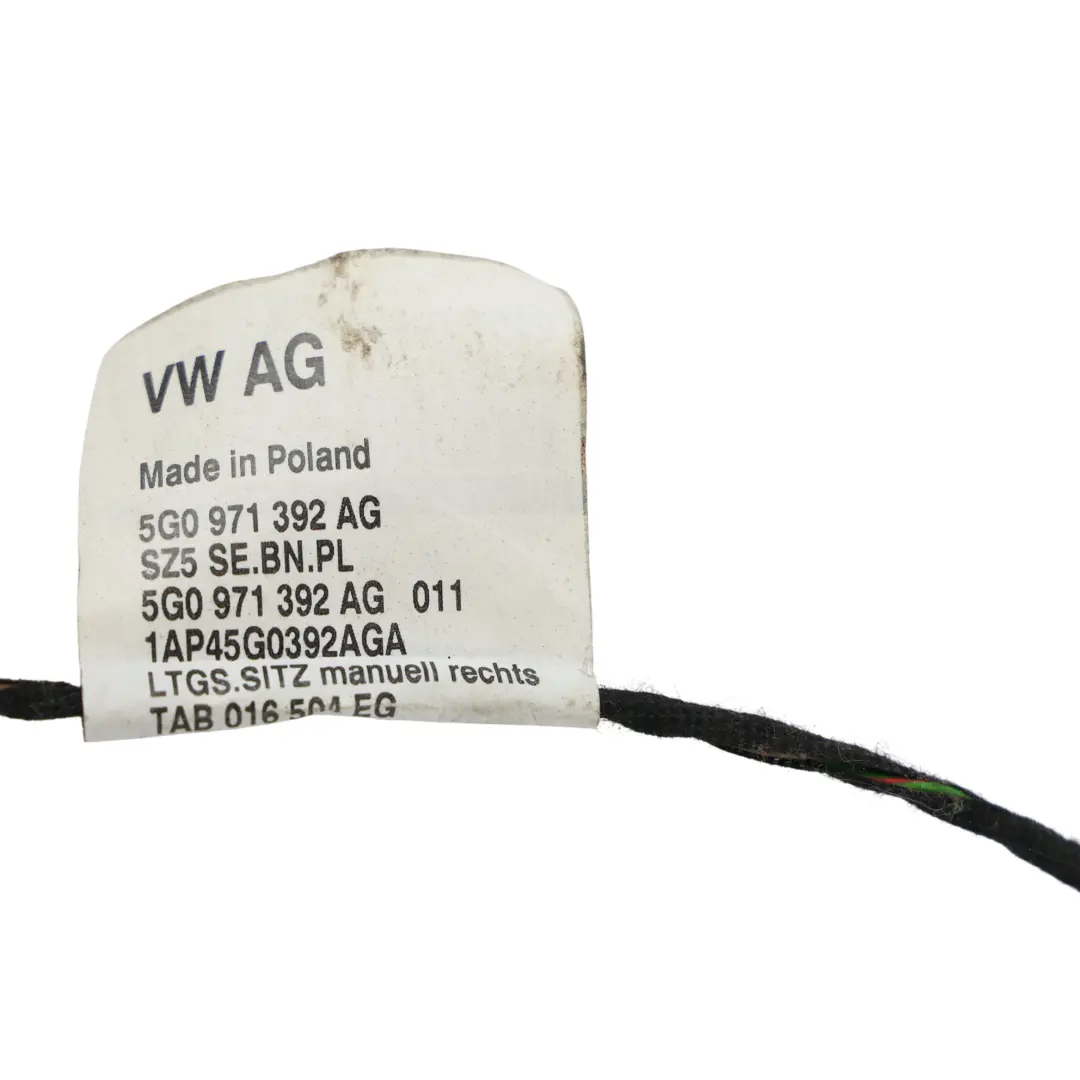Wiązka Regulacji Wysokości Przedni Prawy do Volkswagen Golf Mk7 o numerze 5G0971392AG Volkswagen Golf Mk7 Wiązka Regulacji Wysokości Przedni Prawy - SKU RHD-5G0971392AG - Numer Części 5G0971392AG