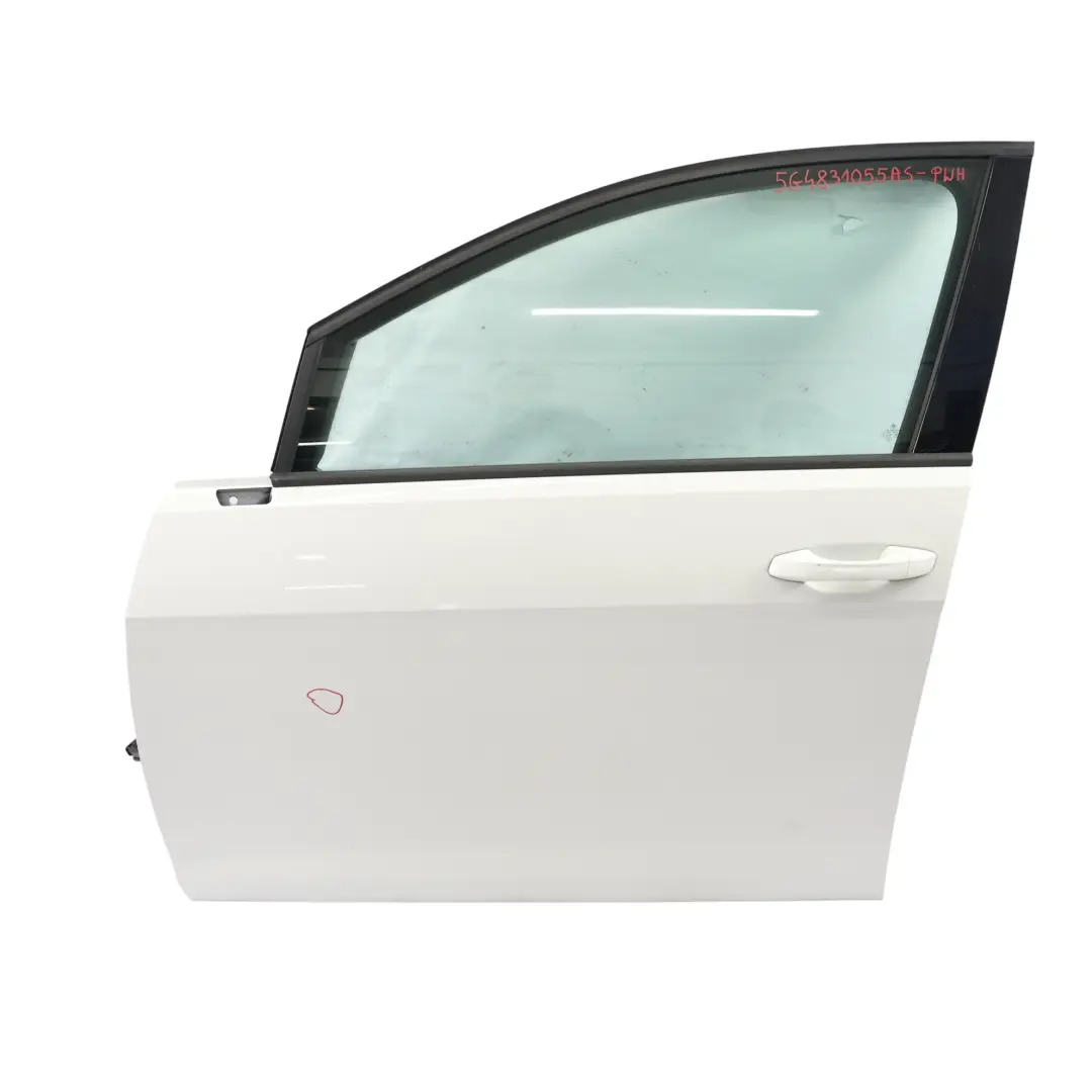 VW Volkswagen Golf 7 Tür Vorne Links Panel Pure White Weiss - C9A - SKU 5G4831055AS-PWH - Teilenummer 5G4831055AS