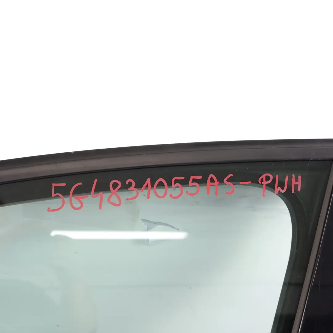 VW Volkswagen Golf Mk7 Front Door Panel Left N/S Pure White - C9A - SKU 5G4831055AS-PWH - Part number 5G4831055AS