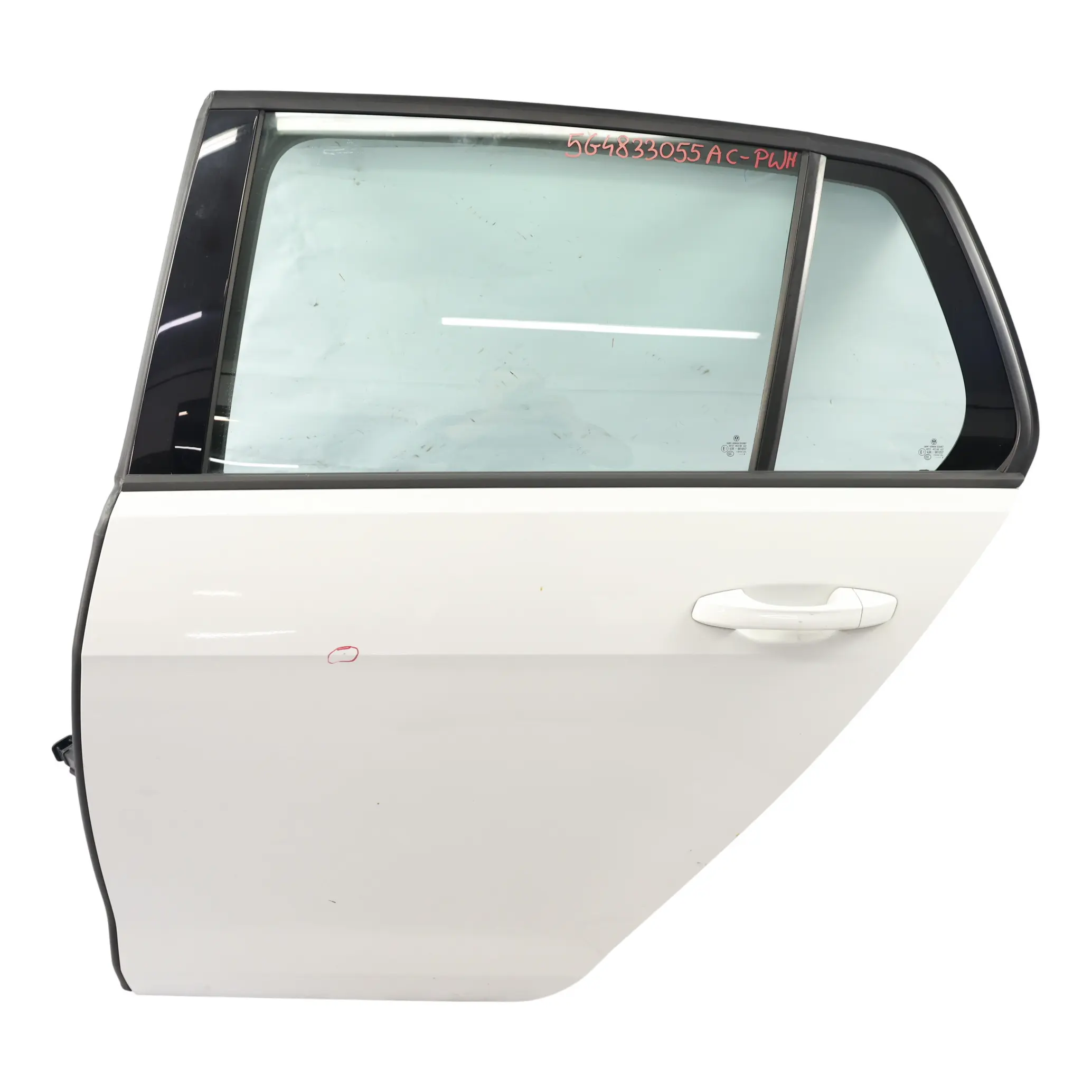 VW Volkswagen Golf 7 Tür Hinten Links Pure White Weiss - C9A