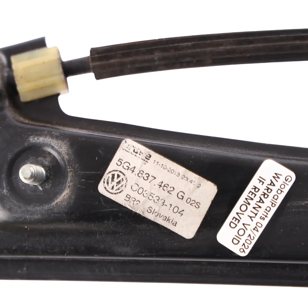 Lève-Vitre Régulateur Avant Droit pour Volkswagen VW Golf Mk7 à propos du numéro de pièce 5G4837462G Volkswagen VW Golf Mk7 Lève-Vitre Régulateur Avant Droit - SKU 5G4837462G - Numéro de pièce 5G4837462G