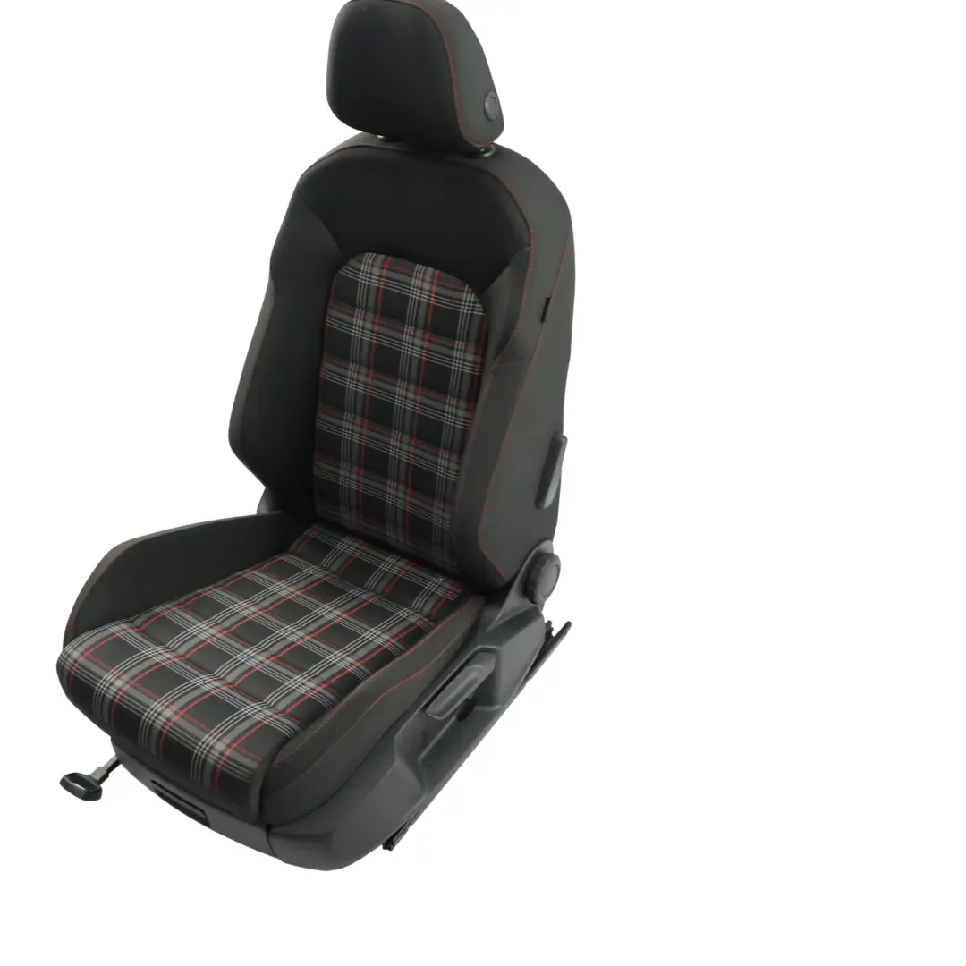 Volkswagen Golf Mk7 5G Vordersitz Stoff Titan Schwarz Rot Rechts - SKU 5G4881805DH - Teilenummer 5G4881805DH