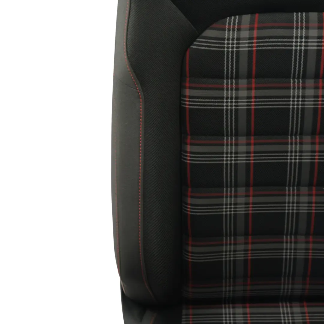 5G Front Seat Fabric Cloth Titanium Black/Red Right O/S to Volkswagen Golf Mk7 with Part number 5G4881805DH Volkswagen Golf Mk7 5G Front Seat Fabric Cloth Titanium Black/Red Right O/S - SKU 5G4881805DH - Part number 5G4881805DH