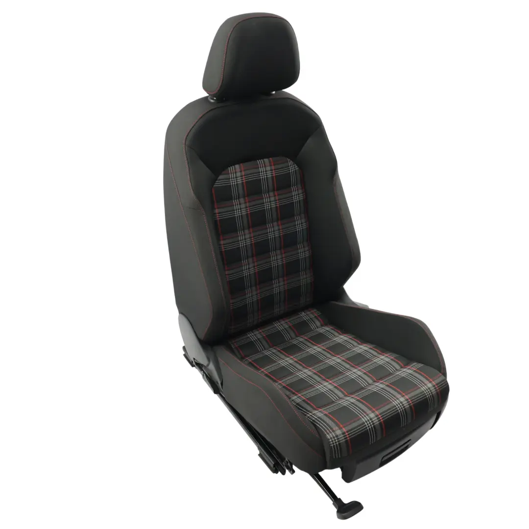 5G Vordersitz Stoff Titan Schwarz Rot Rechts für Volkswagen Golf Mk7 mit Teilenummer 5G4881805DH Volkswagen Golf Mk7 5G Vordersitz Stoff Titan Schwarz Rot Rechts - SKU 5G4881805DH - Teilenummer 5G4881805DH