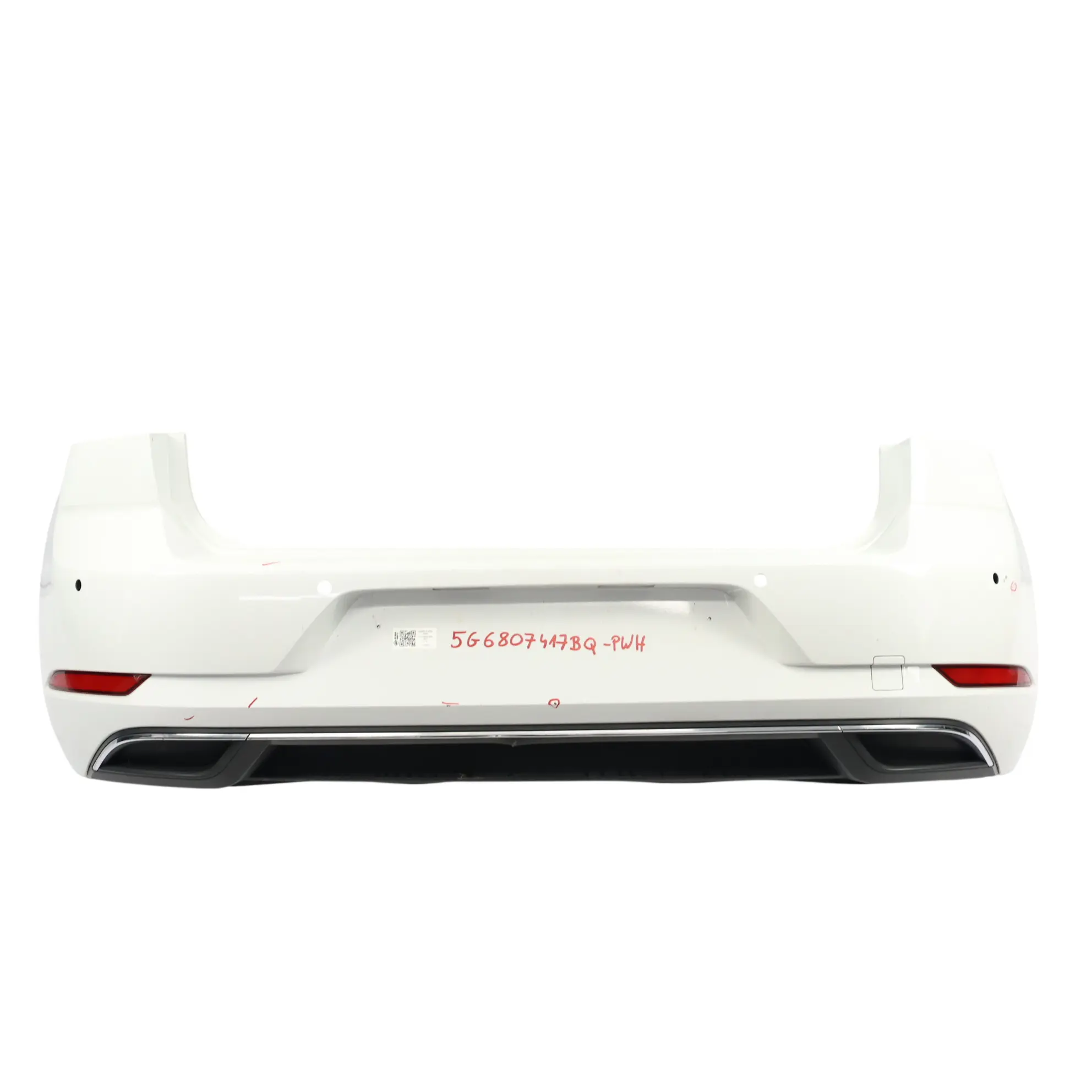 Volkswagen VW Golf Mk7 Bumper Rear Trim Panel Cover Pure White - C9A