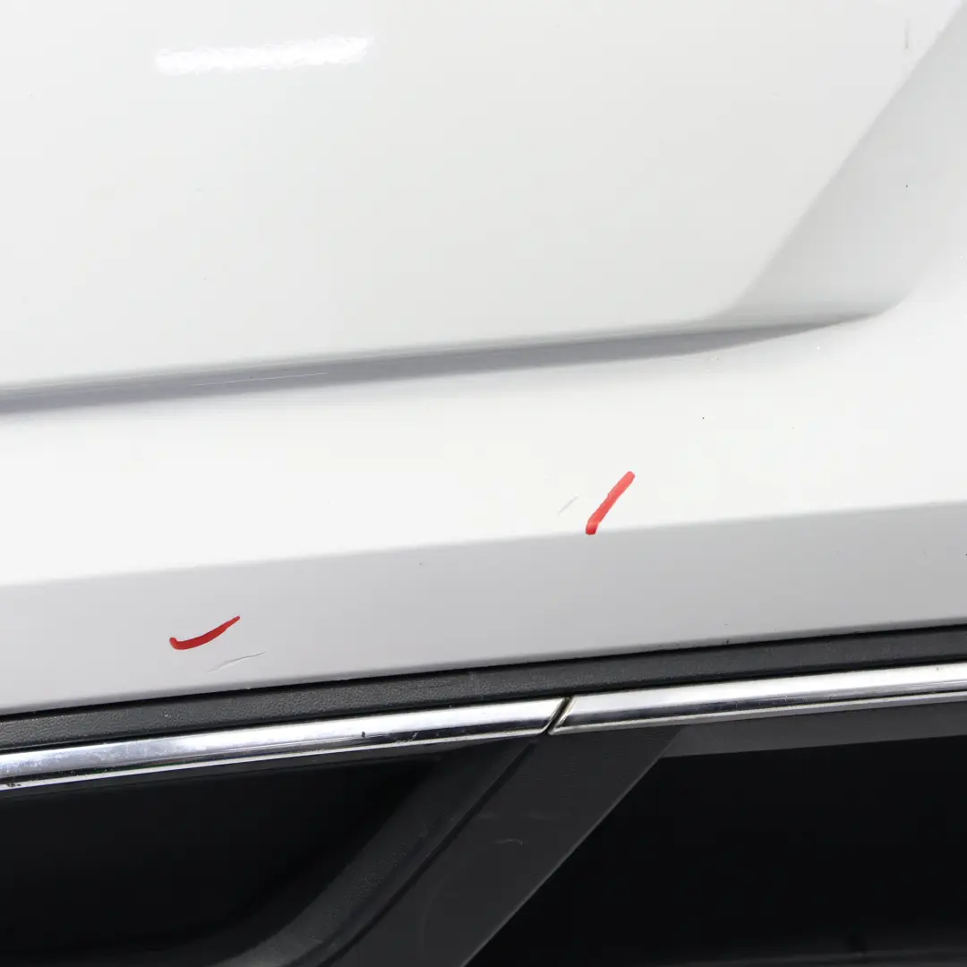 Volkswagen VW Golf Mk7 Bumper Rear Trim Panel Cover Pure White - C9A - SKU 5G6807417BQ-PWH - Part number 5G6807417BQ