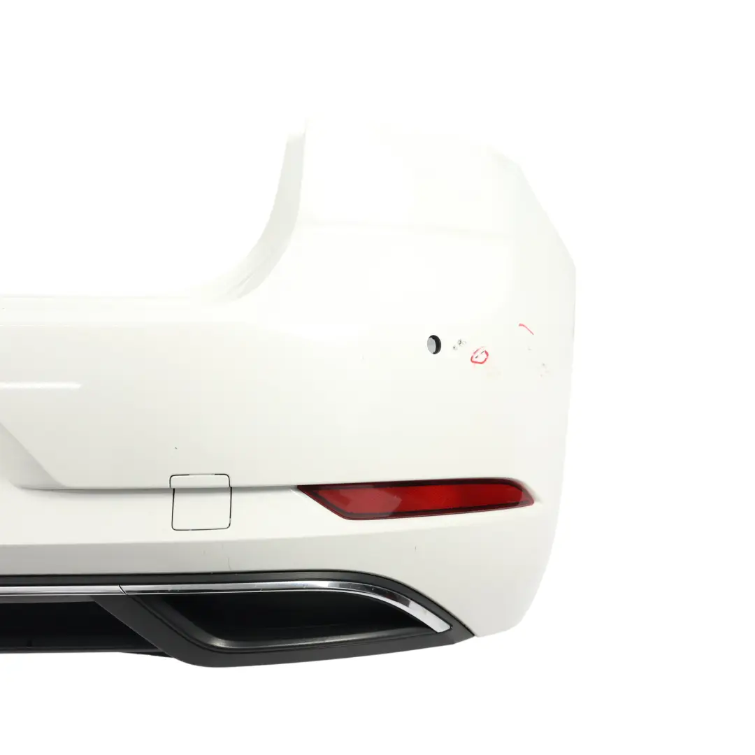 Volkswagen VW Golf Mk7 Bumper Rear Trim Panel Cover Pure White - C9A - SKU 5G6807417BQ-PWH - Part number 5G6807417BQ